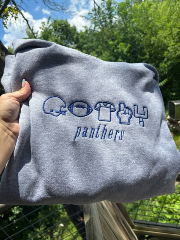 Football Life Embroidered Crew