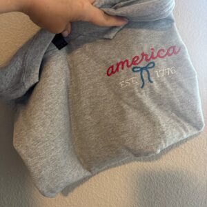 Embroidered America Est 1776