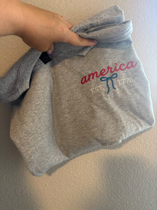 Embroidered America Est 1776