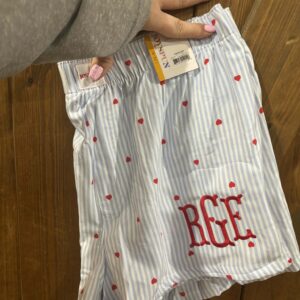 Embroidered Sleep Shorts